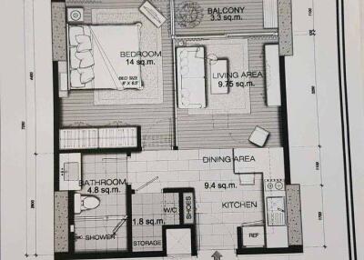 1-BR Condo at Circle Living Prototype New Petchburi near MRT Phetchaburi