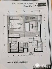 1-BR Condo at Circle Living Prototype New Petchburi near MRT Phetchaburi