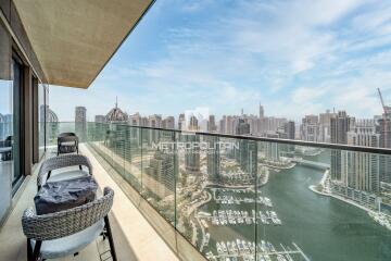 High floor   Full Marina view  Fully Furnished