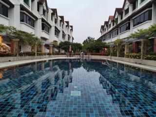 Swimming pool outside residential buildings