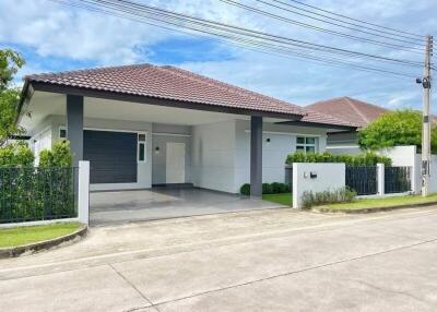 Exterior view of a modern single-story house