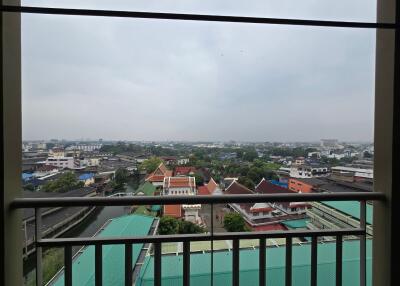 View from the balcony overlooking the cityscape