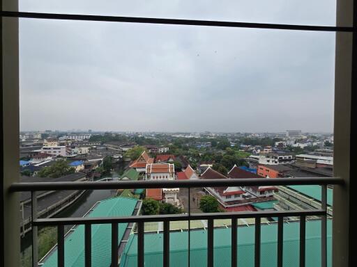 View from the balcony overlooking the cityscape