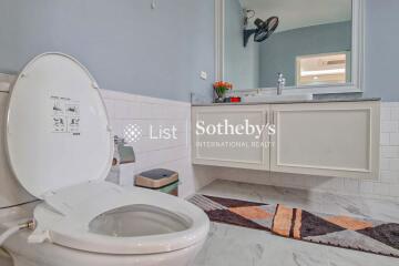 Modern bathroom with toilet and sink