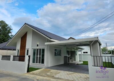 New house for sale one stoery house 3 bedroom 2 bathroom land size 72.7 sqw at Donkeaw , Maerim ,Chiang Mai