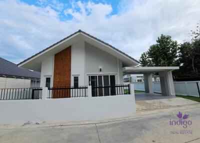 New house for sale one stoery house 3 bedroom 2 bathroom land size 72.7 sqw at Donkeaw , Maerim ,Chiang Mai