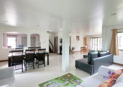 4 Bedroom house for rent walking distance to Samyak (Sansai Market) and close to Meechok Plaza and Central Festival. Sansai Park Ville2, Sansai, Chiang Mai