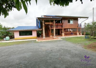 House for rent 2 bedroom Thai wooden style, 157 sqw at Doi Saket ,Chiang Mai