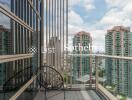 Balcony with city view