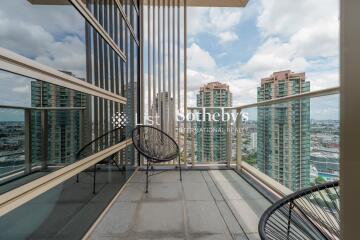 Private balcony with city view