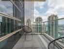 Private balcony with city view