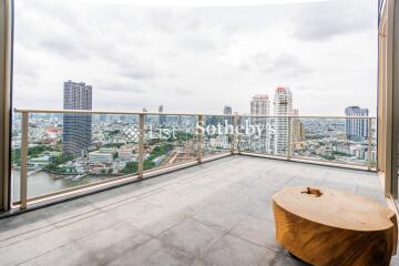 Balcony with city view