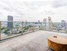 Balcony with city view