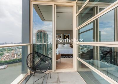 Balcony with river view and bedroom access