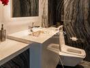 Modern bathroom with luxurious design