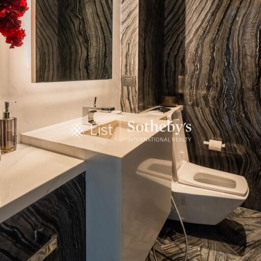 Modern bathroom with luxurious design