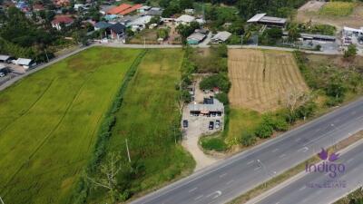 Land for sale 1 Rai 2 Ngan 98.2 Sqw , good location near nong chom intersection 2 km, Sanphisuea, Muang, Chiang Mai