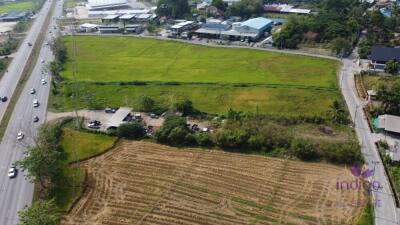 Land for sale 1 Rai 2 Ngan 98.2 Sqw , good location near nong chom intersection 2 km, Sanphisuea, Muang, Chiang Mai