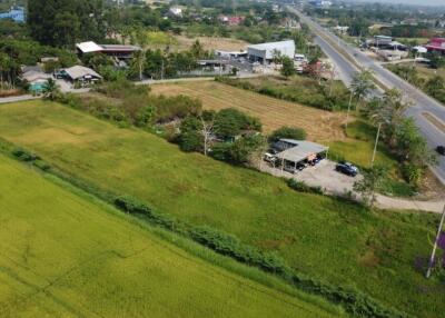 Land for sale 1 Rai 2 Ngan 98.2 Sqw , good location near nong chom intersection 2 km, Sanphisuea, Muang, Chiang Mai