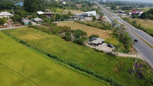 Land for sale 1 Rai 2 Ngan 98.2 Sqw , good location near nong chom intersection 2 km, Sanphisuea, Muang, Chiang Mai