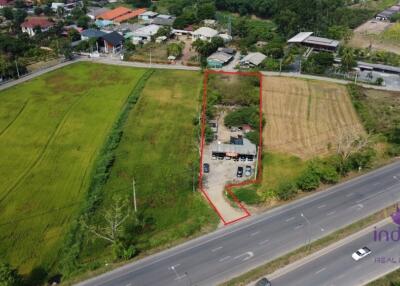 Land for sale 1 Rai 2 Ngan 98.2 Sqw , good location near nong chom intersection 2 km, Sanphisuea, Muang, Chiang Mai