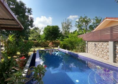 Lovely single storey home with a private swimming pool in a peaceful neighbourhood in Sansai Luang, Sansai, Chiang Mai