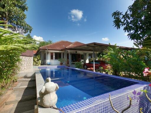 Lovely single storey home with a private swimming pool in a peaceful neighbourhood in Sansai Luang, Sansai, Chiang Mai