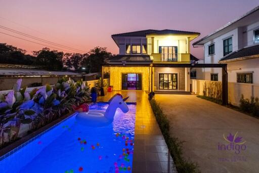 House for Sale 3 bedroom with Private Swimmingpool at Jaikaew Arawan 28, Nong Hoi, Chiang Mai