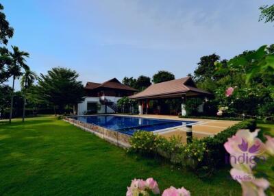 4 Bedroom Pool Villa for Sale in Mae Rim All teak style decoration,10-minute drive from Maesa Elephant Camp and Tiger Kingdom