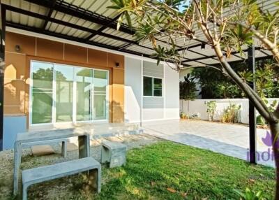 Lovely single storey 2 bedroom house for sale at 99 Avenue Sansai, Chiang Mai.