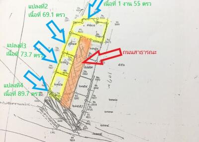 Land for sale in Hang Dong 4 plot near Grace International School, Chiang Mai