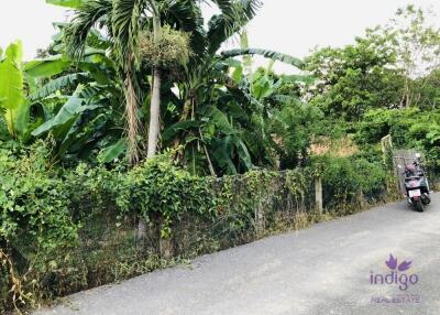 Land for sale 322 SQW from main road around 50 meter, near flower garden tourist attractions Sanphisuea Chiang Mai