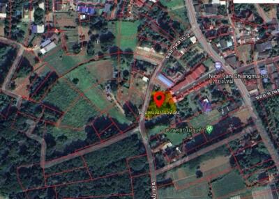 Land for sale 322 SQW from main road around 50 meter, near flower garden tourist attractions Sanphisuea Chiang Mai