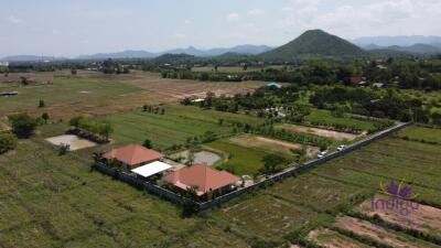 Wonderful established self-sufficient farm for sale with 2 well-built houses in the countryside in Lamphun