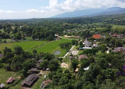 Beautiful plots of rice field land for sale in Saluang, Mae Rim