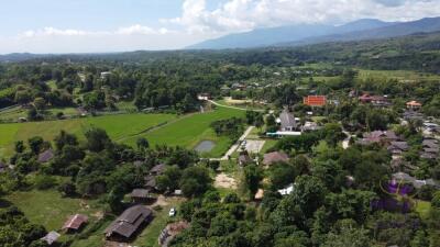 Beautiful plots of rice field land for sale in Saluang, Mae Rim