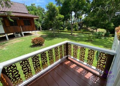 Lovely 1-2 bedrooms split level home amongst trees. The house is on a large property in Mae Rim with a few other houses. Mae Rim Chiang Mai