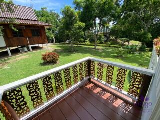 Lovely 1-2 bedrooms split level home amongst trees. The house is on a large property in Mae Rim with a few other houses. Mae Rim Chiang Mai