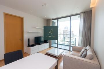 Modern living room with balcony