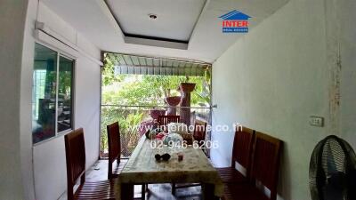 Dining area with table and chairs