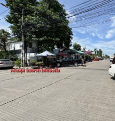 Street view of a residential area