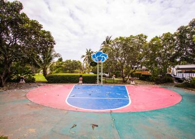 Outdoor basketball court