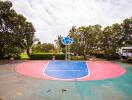 Outdoor basketball court