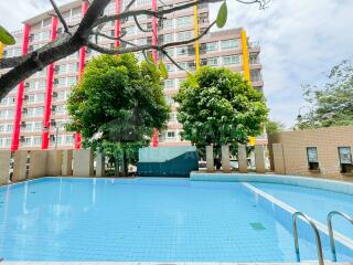 swimming pool in residential complex