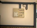 Electrical panel on a wall