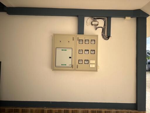 Electrical panel on a wall