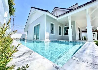 Modern house with swimming pool