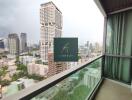 Balcony with city view