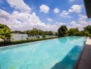 Outdoor swimming pool with scenic view