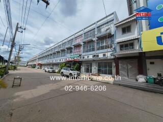 Exterior view of commercial buildings